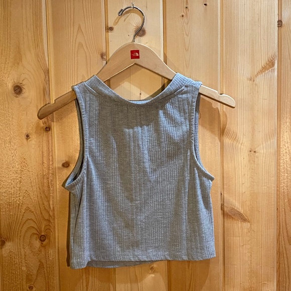 Grey Button Tank - Picture 2 of 2